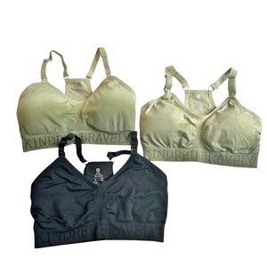 Kindred Bravely Nursing Bra Set Lot Bundle of 3 Size Small Pregnancy Postpartum